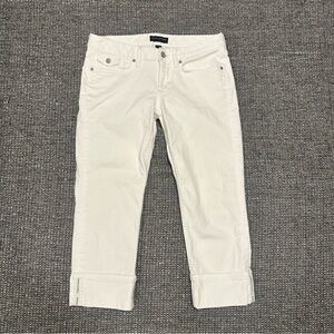 Banana Republic White Capri Jeans